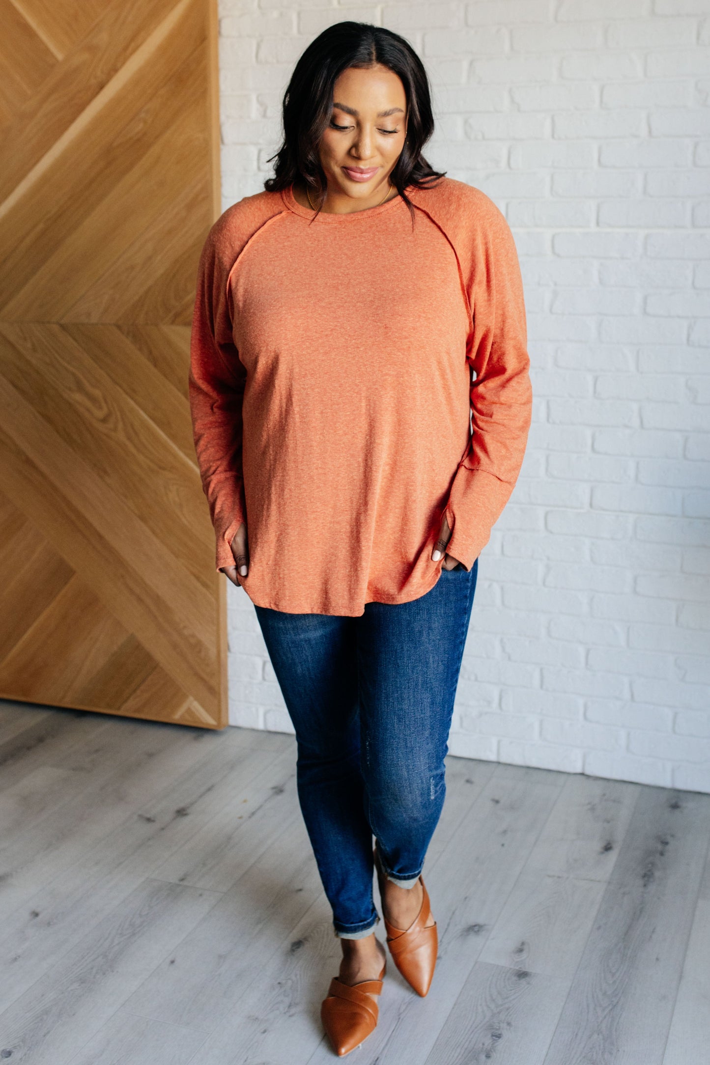 DOORBUSTER Rustic Charm Long Sleeve Top