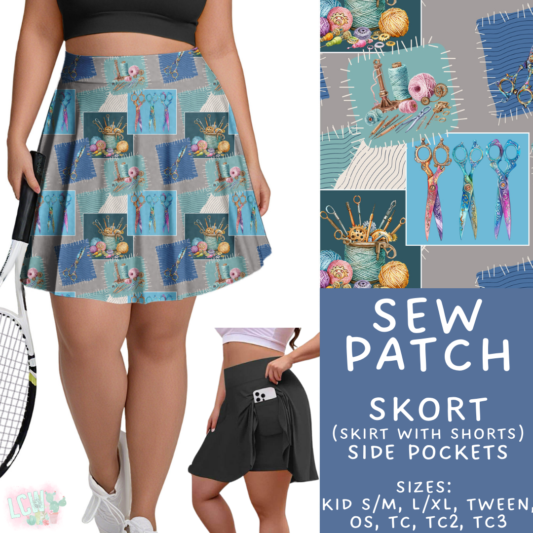 Sew Patch - - Skort Adult & Kids - PREORDER Batch #485 - ETA Early April
