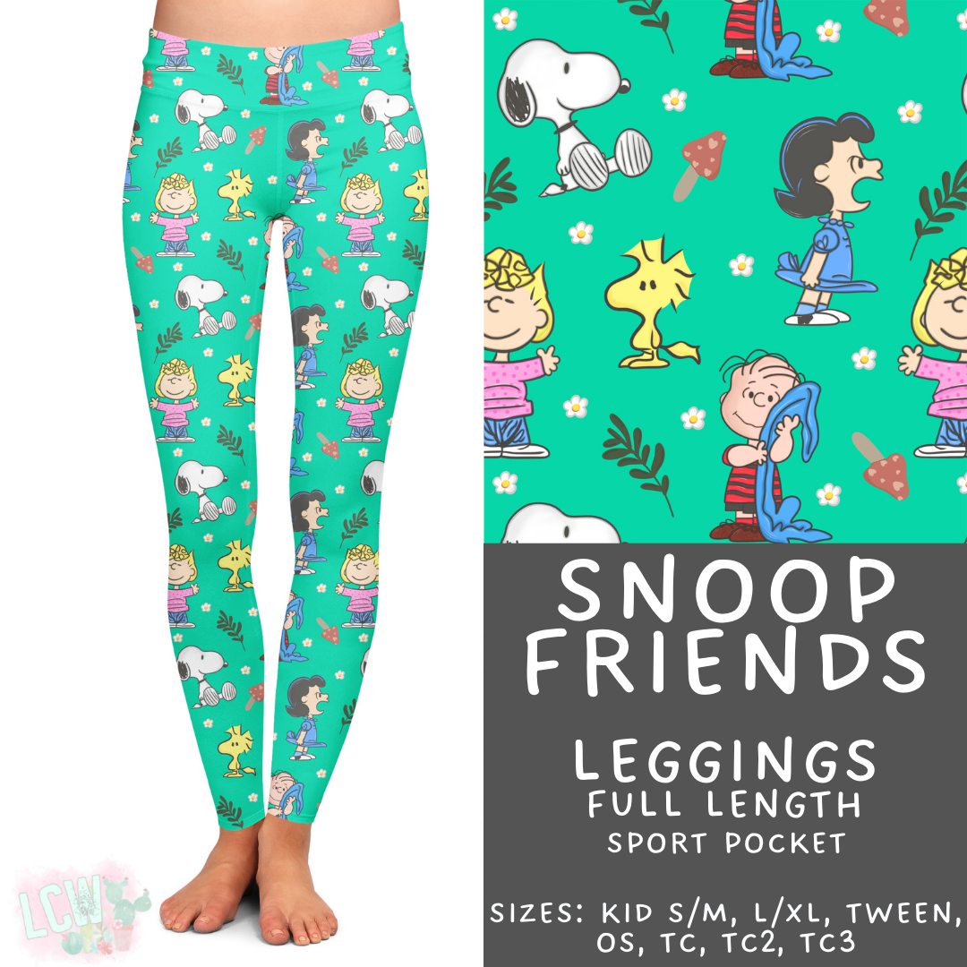 Snoop Friends Leggings Adult & Kids - PREORDER Batch $482 - ETA Early April