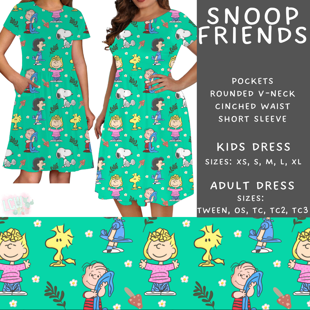 Snoop Friends Adult & Kids Dress - PREORDER Batch #482 - ETA Early April