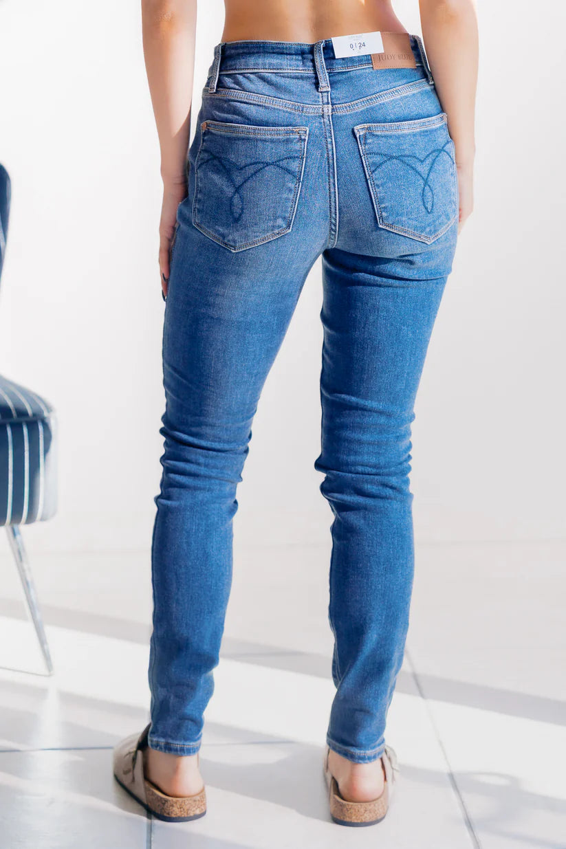 Sapphire Mist Thermal Judy Blue Skinny Jeans Denim