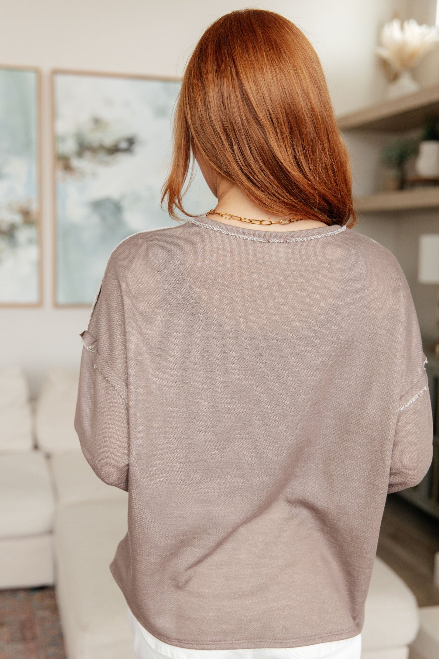 MON-YAY Surprise! Spring in My Step V-Neck Pullover