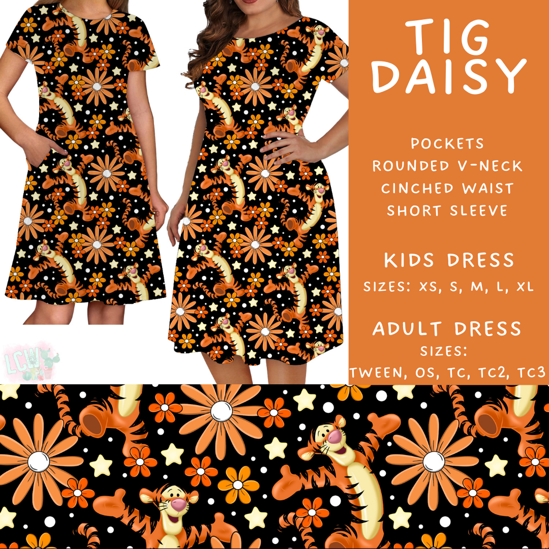 Tig Daisy Adult & Kids Dress - PREORDER Batch #482 - ETA Early April