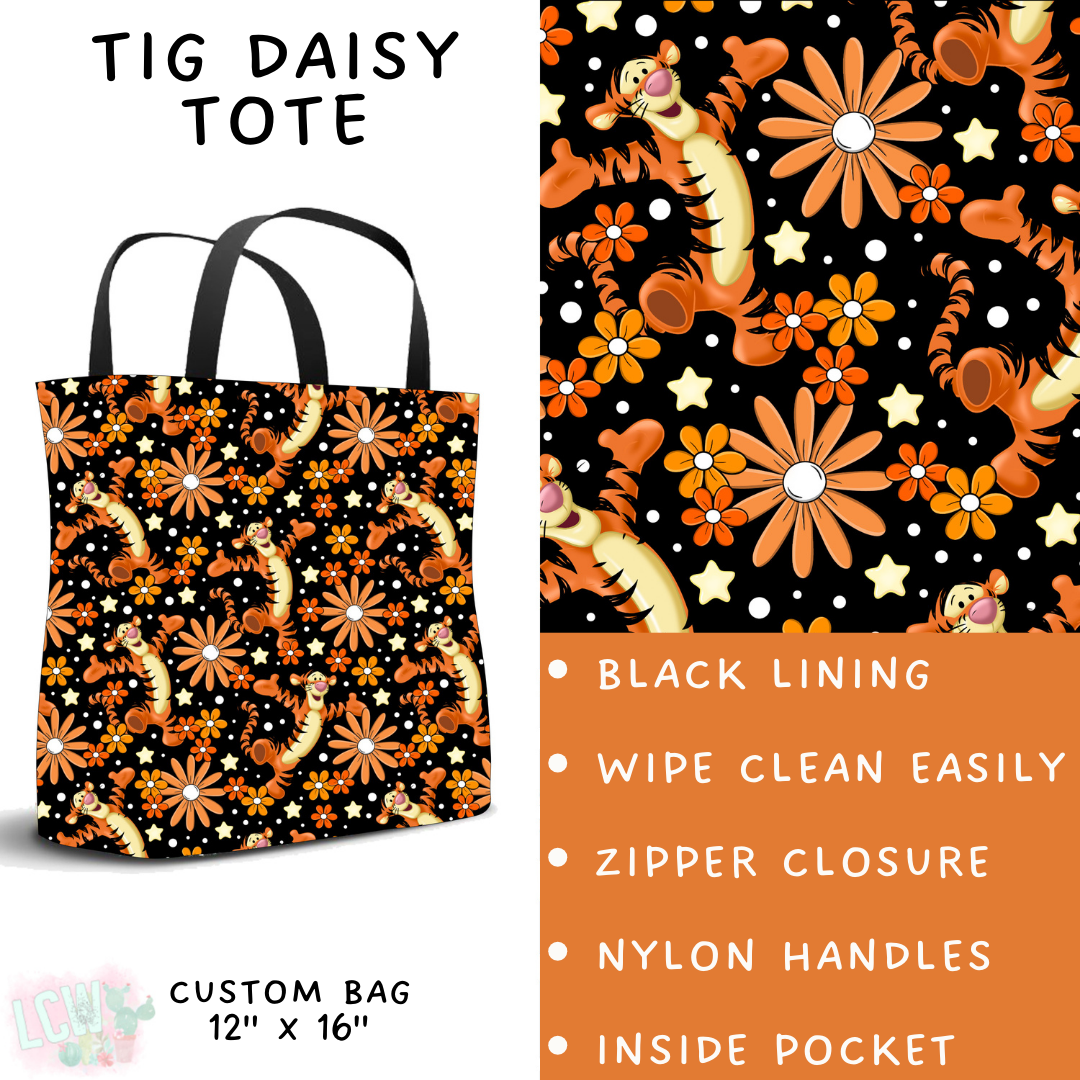 Tig Daisy Tote - PREORDER Batch #482 - ETA Early April