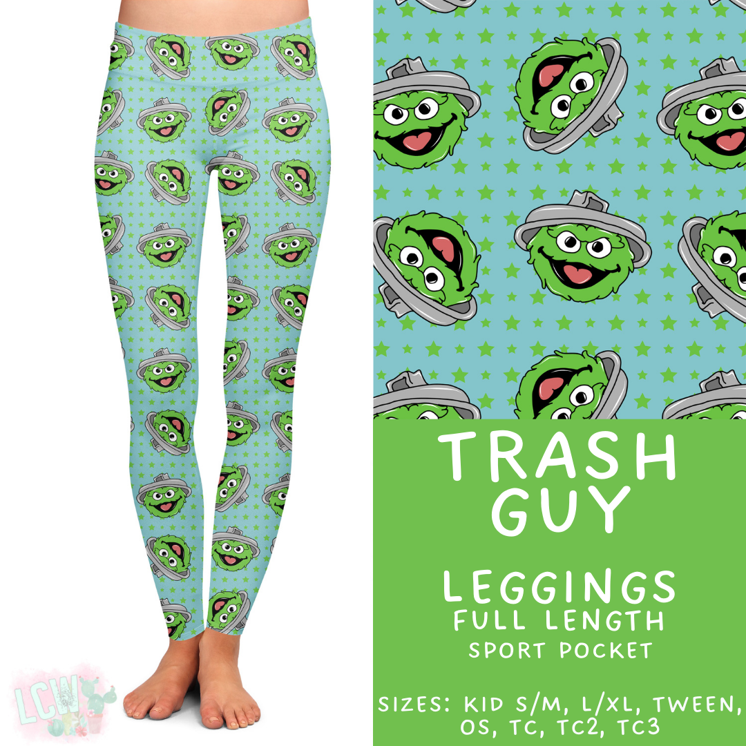 Trash Guy Leggings Adult & Kids - PREORDER Batch $482 - ETA Early April