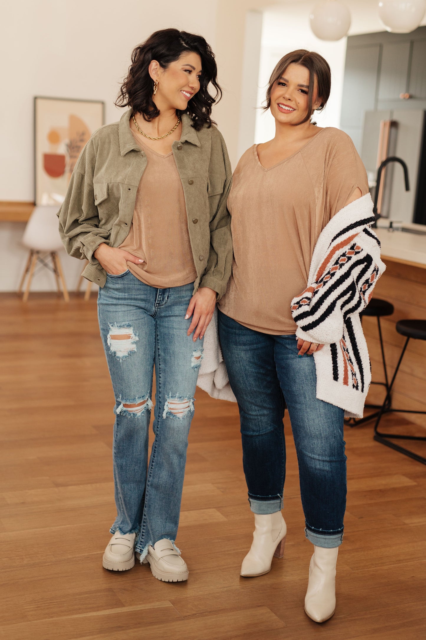 MON-YAY Surprise! The Realest V-Neck Top