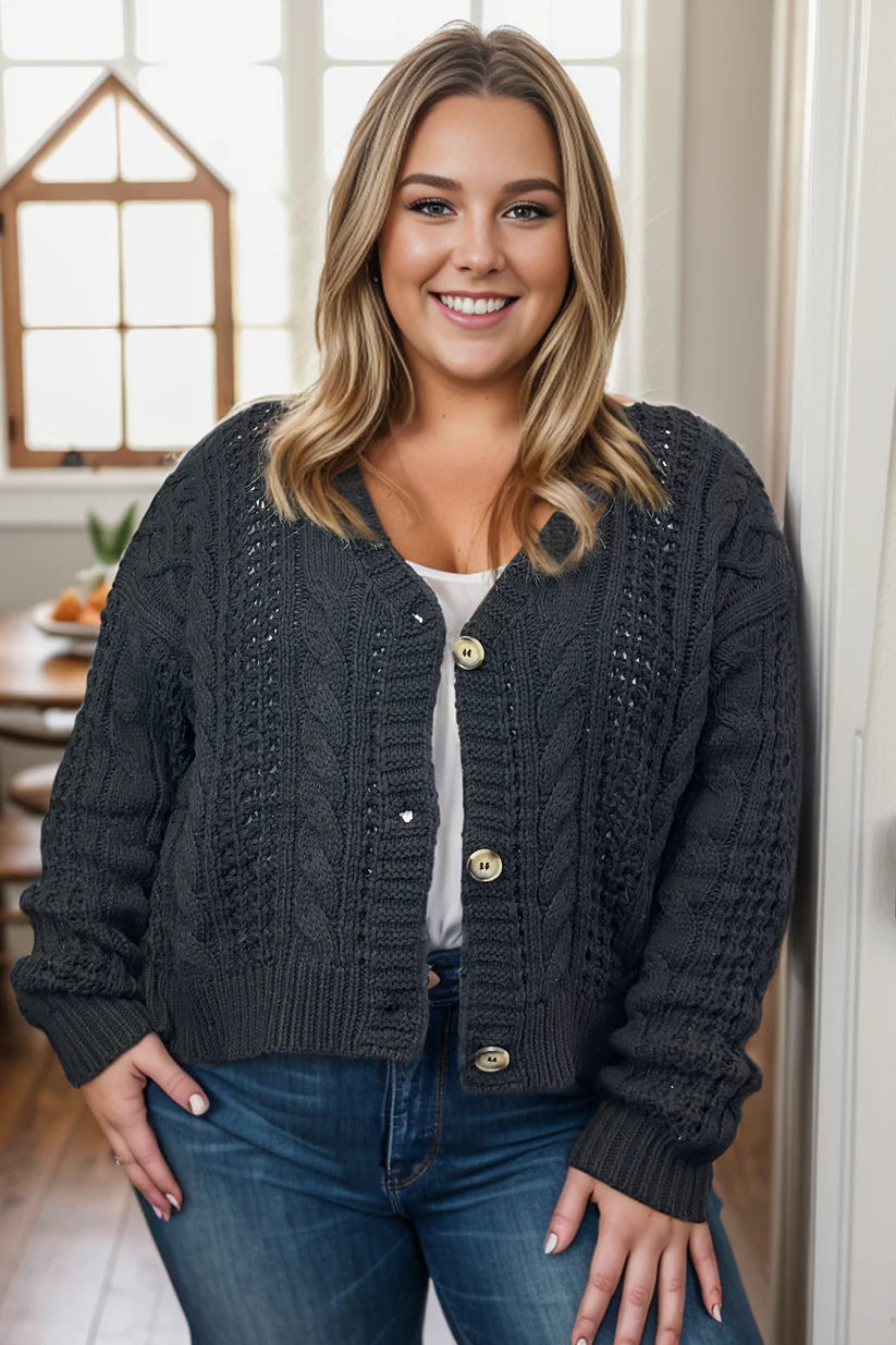 The Essentail Cable Knit Cardigan