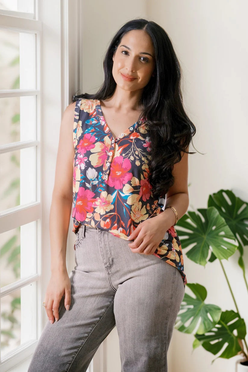 Tropical Tease Sleeveless Top