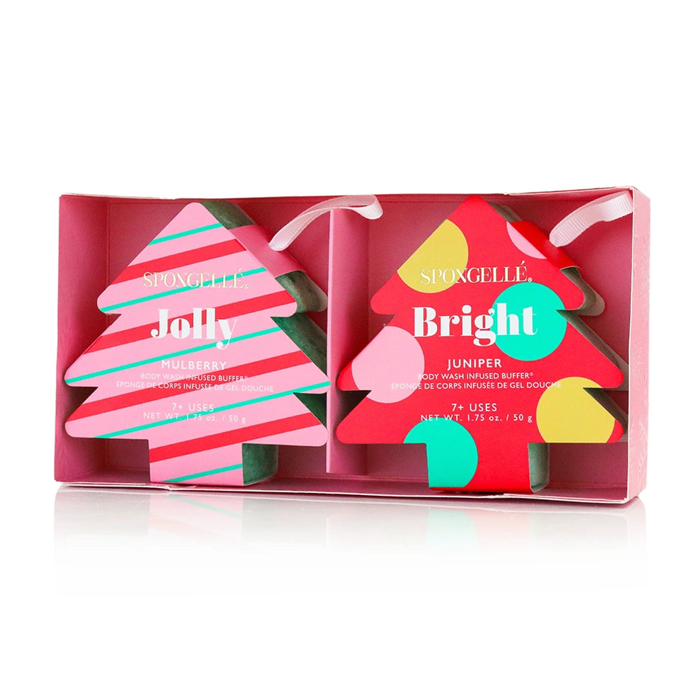 Season's Greetings Holiday Tree Spongelle Gift Set PREORDER
