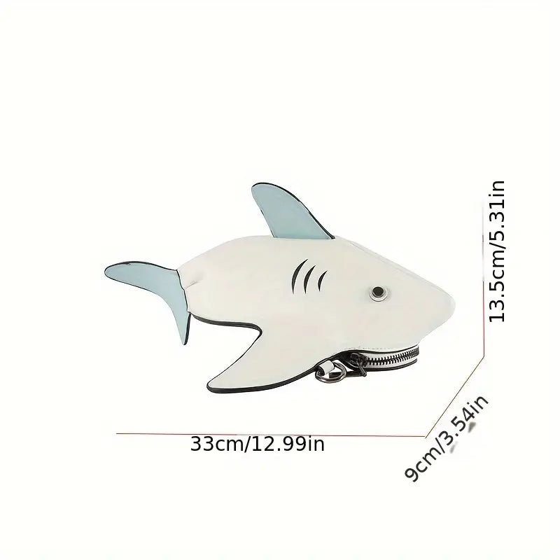 Black Shark Crossbody Purse