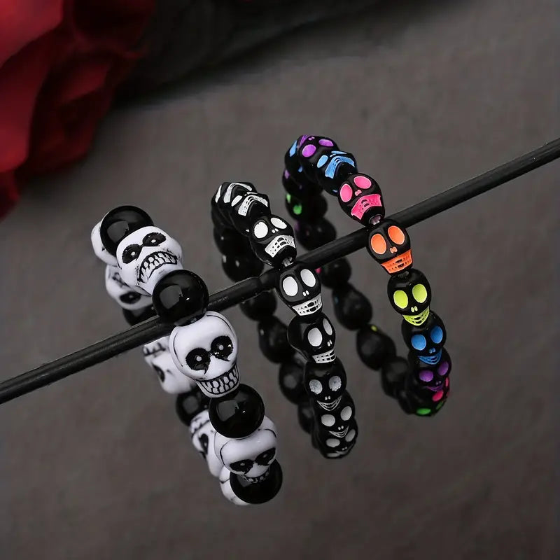 Skull Bracelet Set