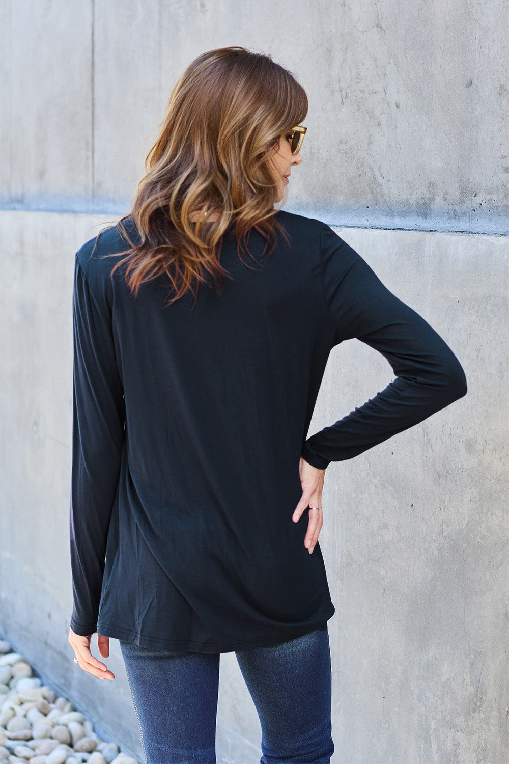 New Year DOORBUSTER Basic Bae Full Size Round Neck Long Sleeve Top