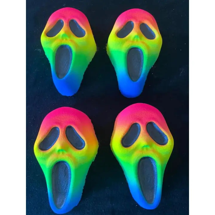 Rainbow Scream Bath Bombs