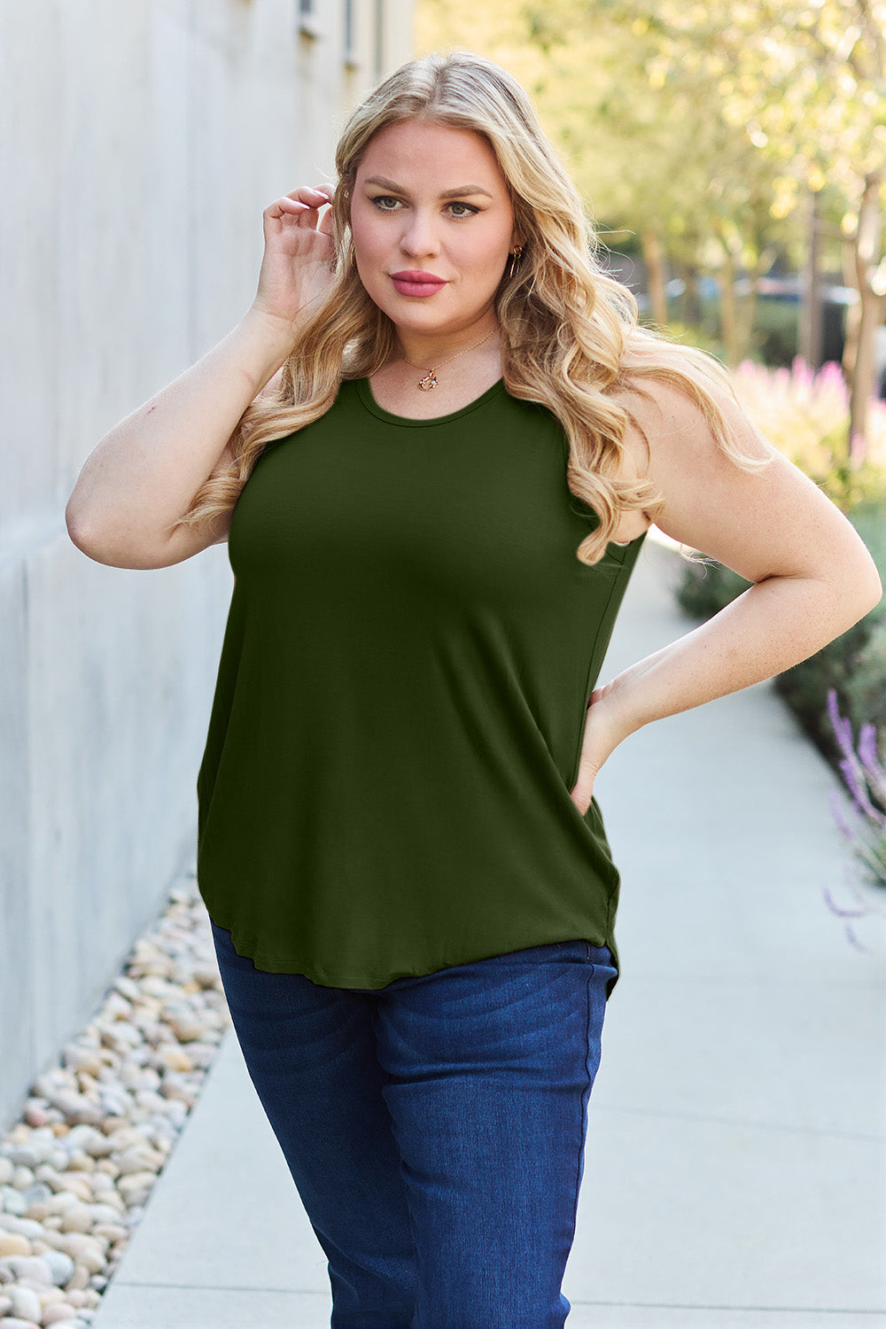 Basic Bae Full Size Round Neck Tank - in 5 Colors!