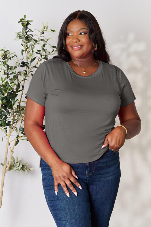 Basic Bae Full Size Round Neck Short Sleeve T-Shirt - 7 Color Options!