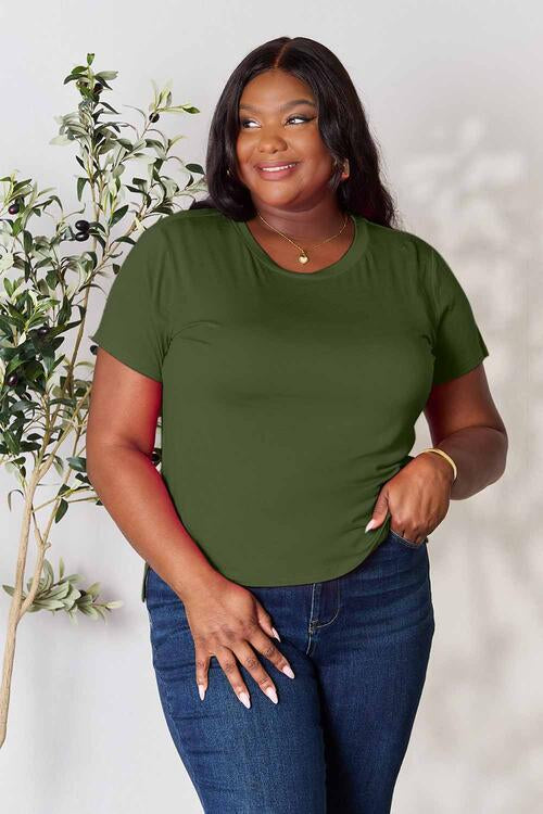 Basic Bae Full Size Round Neck Short Sleeve T-Shirt - 7 Color Options!