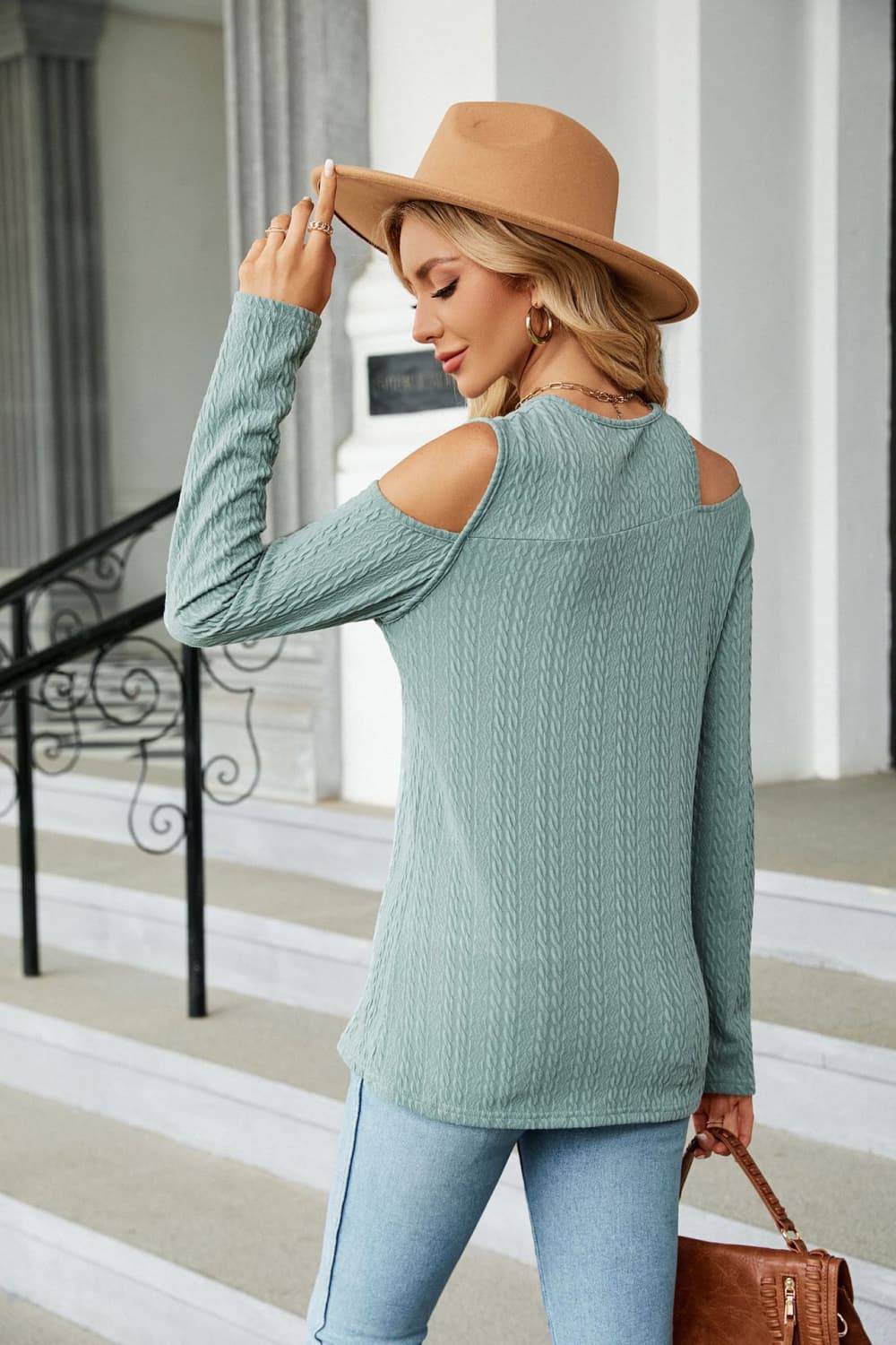 7 colors! Dropped Shoulder Long Sleeve Blouse