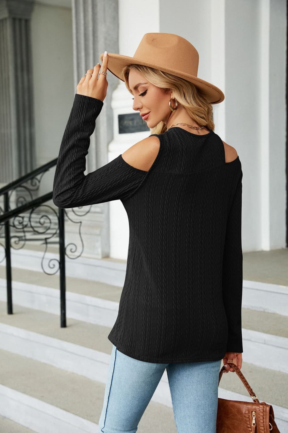 7 colors! Dropped Shoulder Long Sleeve Blouse