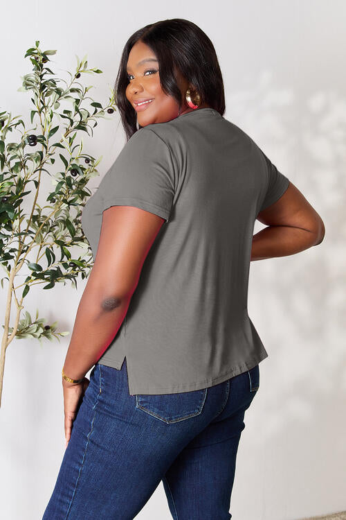 Basic Bae Full Size Round Neck Short Sleeve T-Shirt - 7 Color Options!