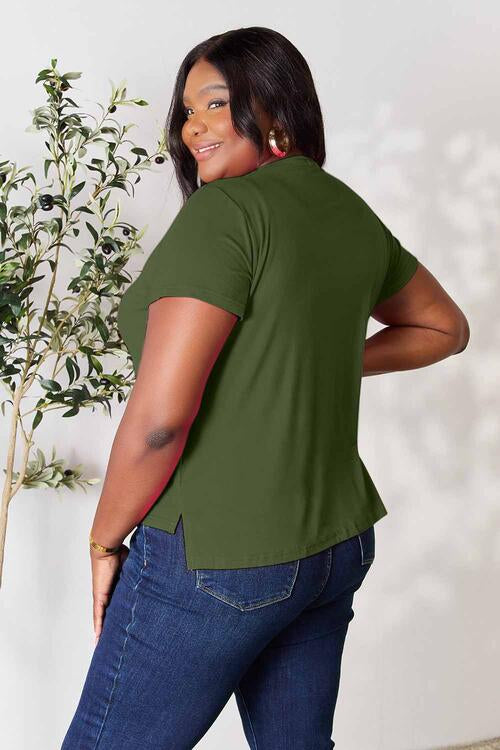 Basic Bae Full Size Round Neck Short Sleeve T-Shirt - 7 Color Options!