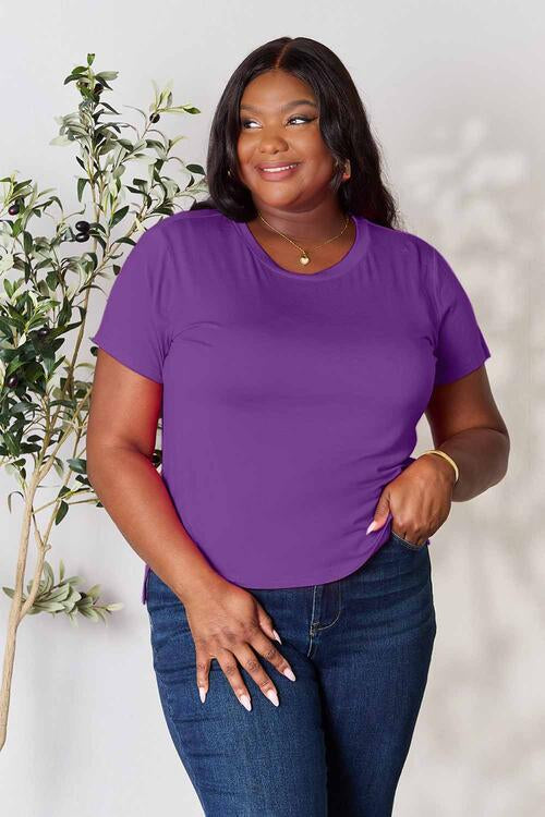 Basic Bae Full Size Round Neck Short Sleeve T-Shirt - 7 Color Options!