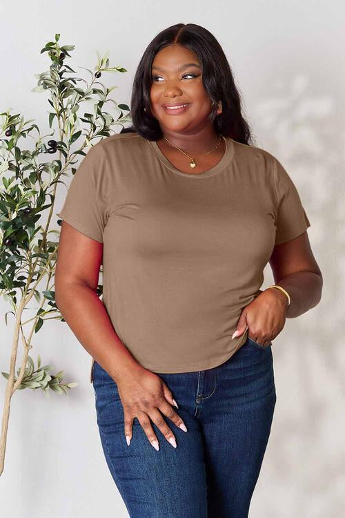 Basic Bae Full Size Round Neck Short Sleeve T-Shirt - 7 Color Options!