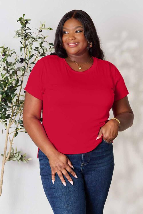 Basic Bae Full Size Round Neck Short Sleeve T-Shirt - 7 Color Options!