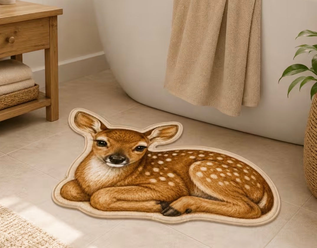 Preorder Deer Shaped Bath/Bedroom/Kitchen Rug