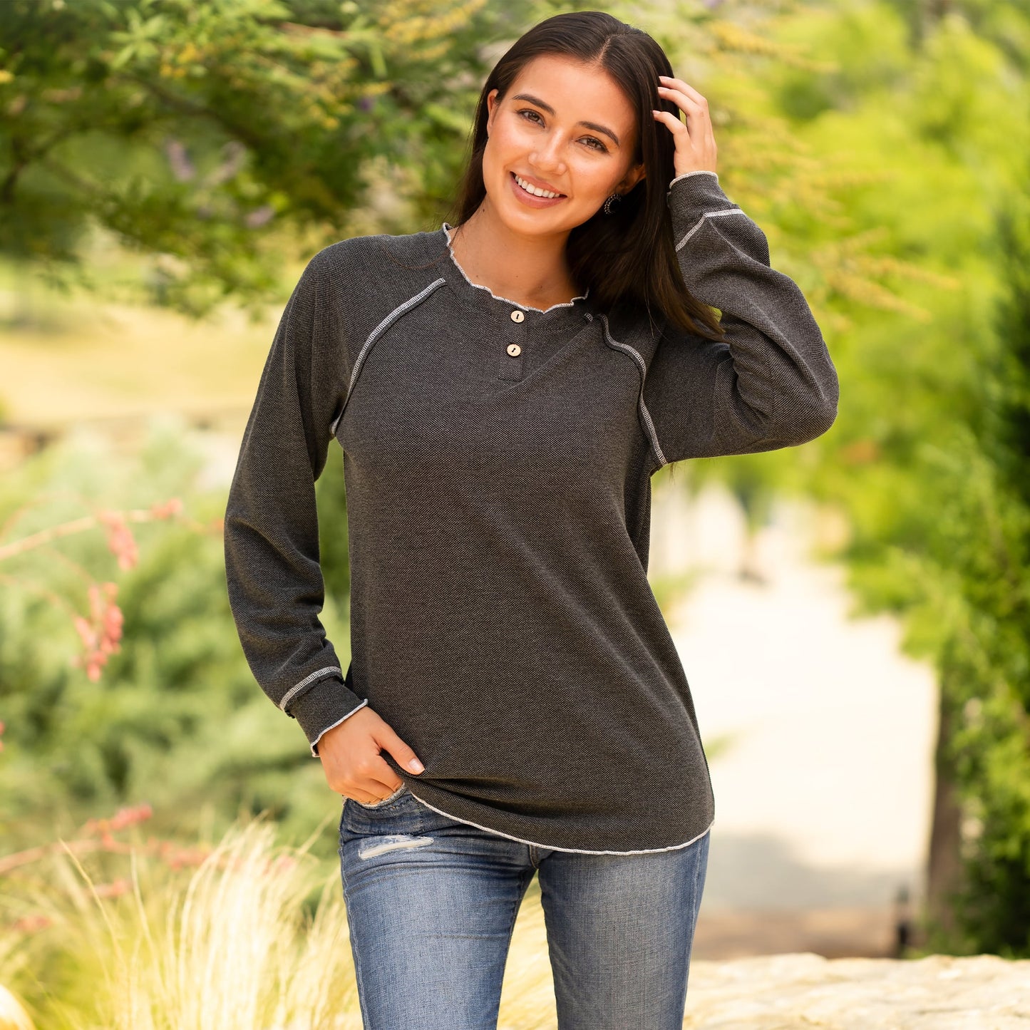 3 Colors! Raglan Sleeve Fall Long Sleeve