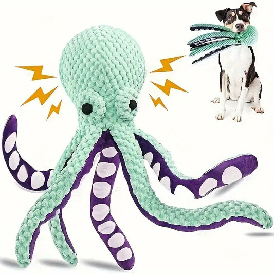 Plush Octopus Dog Toy