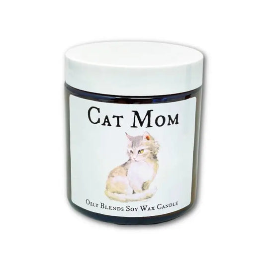 Cat Mom Message Candles