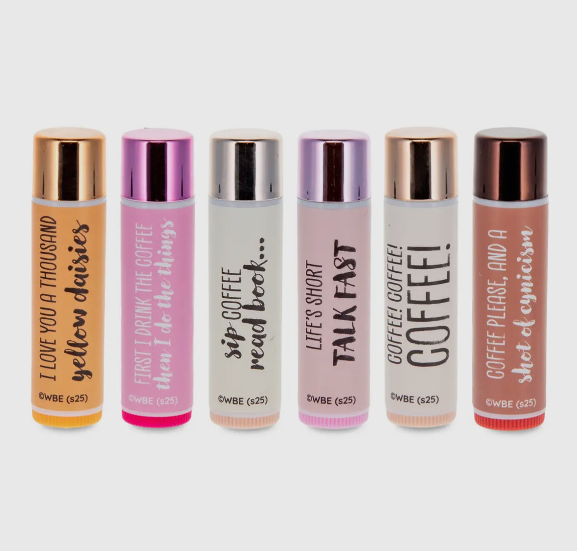 Gilmore Girl Lip Balm Set by Mad Beauty - Pack of 6