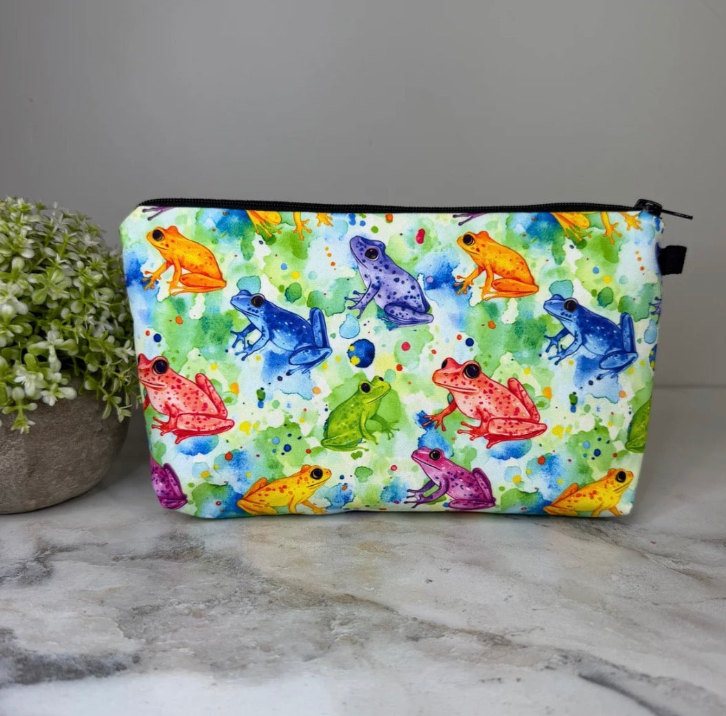 Pouch - Animal, Frog Bright Colors