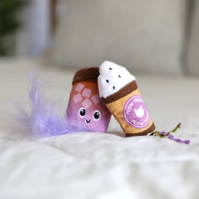 Quirky Kitty Coffee Shop Toy - 2 Pack with Catnip and Silvervine