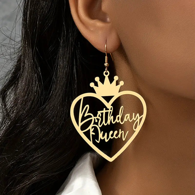 Birthday Queen Earrings