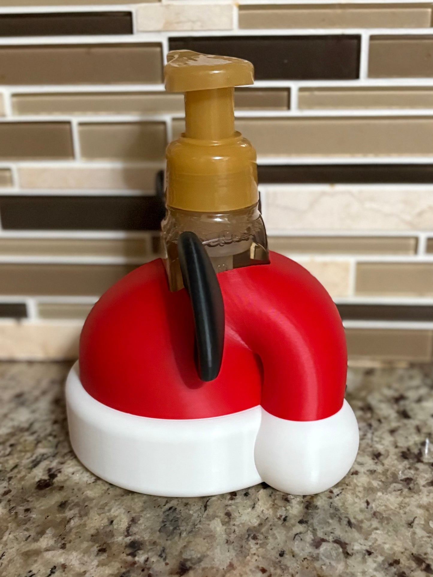 Made by Mike: Mouse Ears Santa Hat Hand Soap Holder
