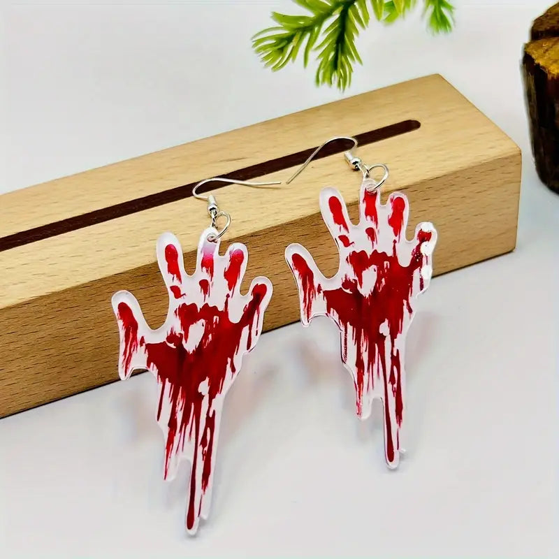 Bloody Hand Earrings