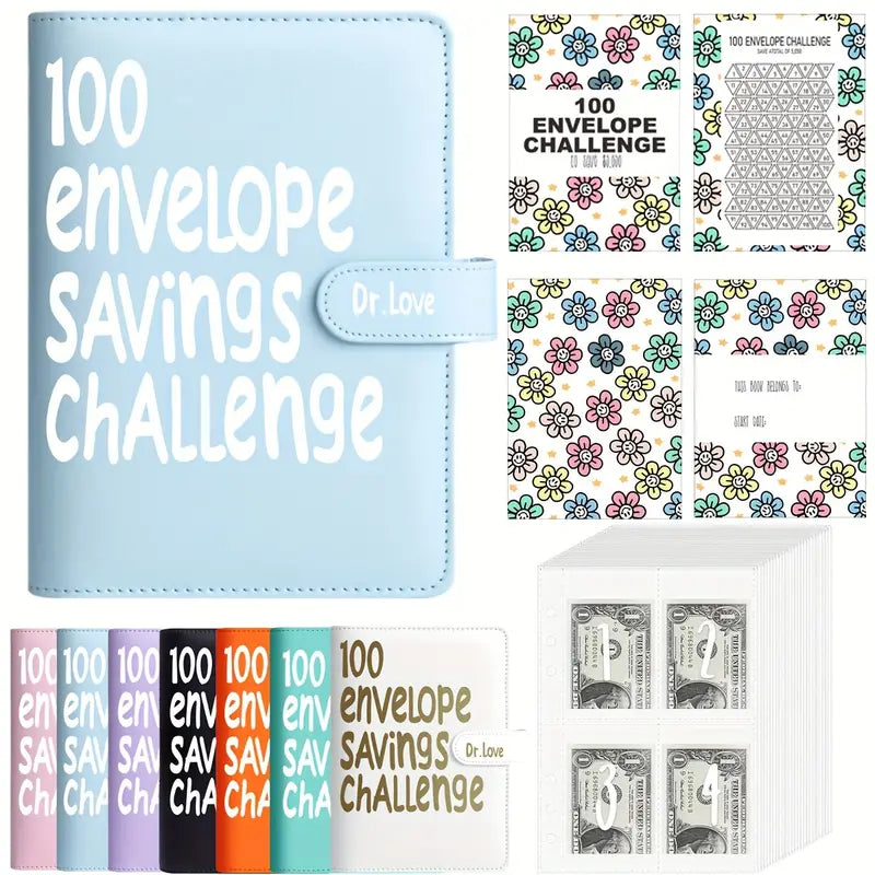 100 Envelope Savings Challenge - 6 Color Options!