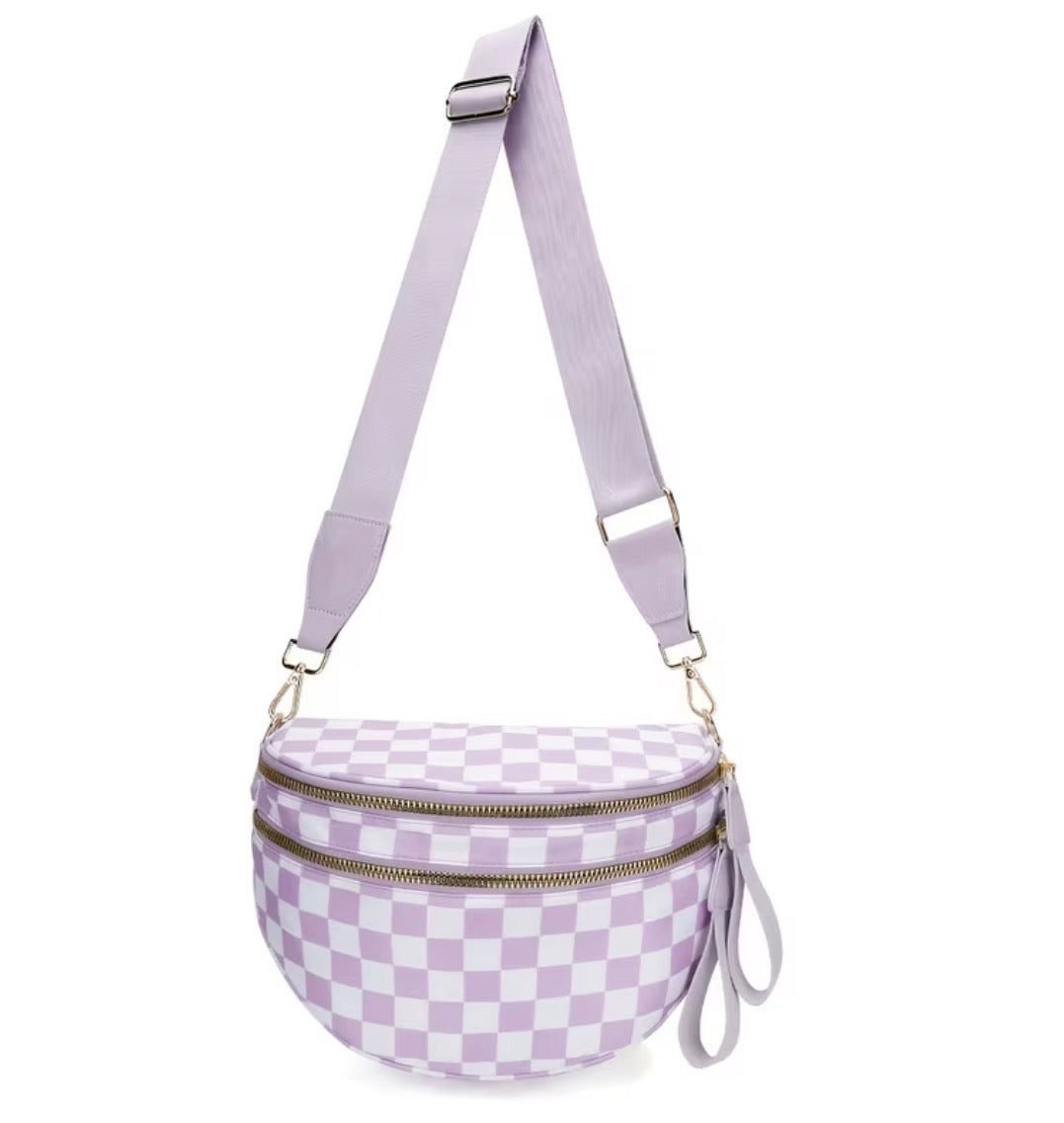The Roni Nylon Crossbody - Checkered - 4 Colors