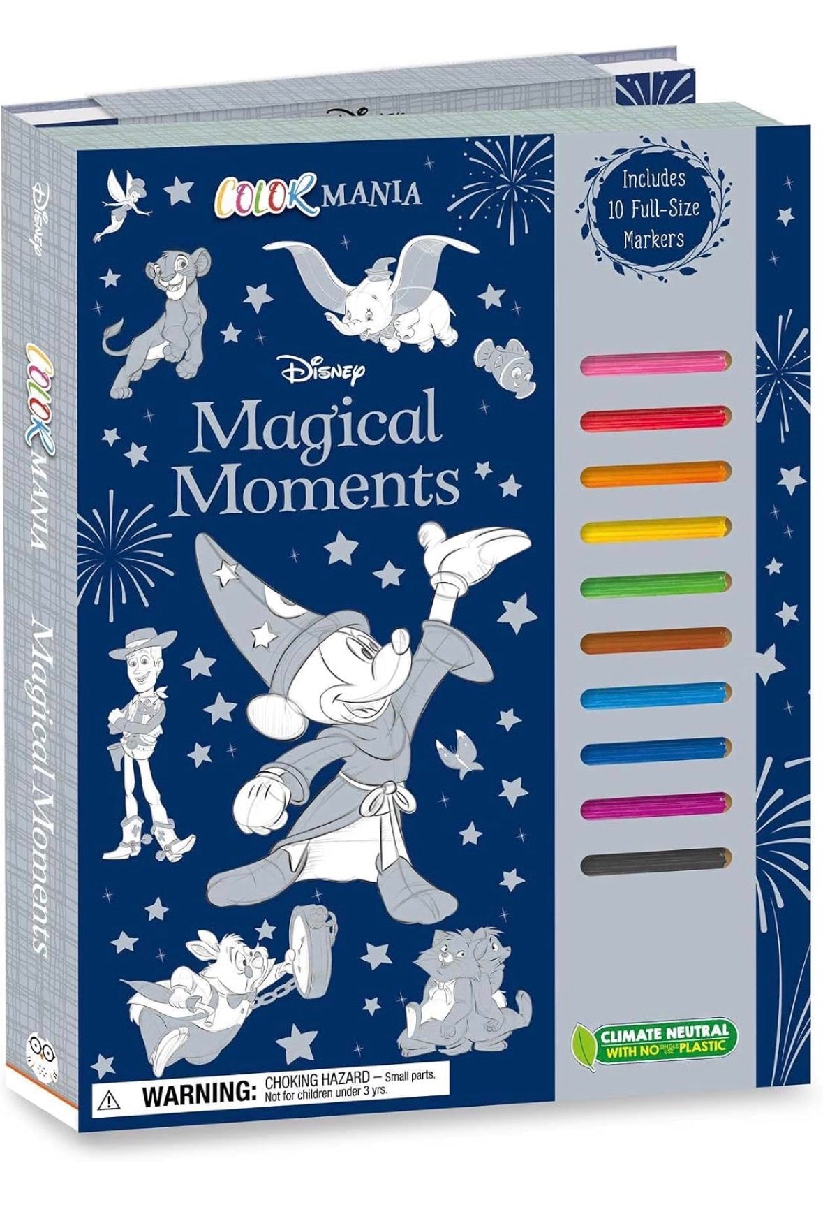 Disney Magical Moments Colormania: 90 Pages with 10 Markers