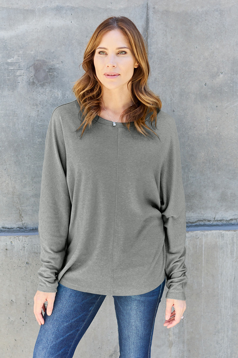 8 colors! Double Take Full Size Round Neck Long Sleeve T-Shirt