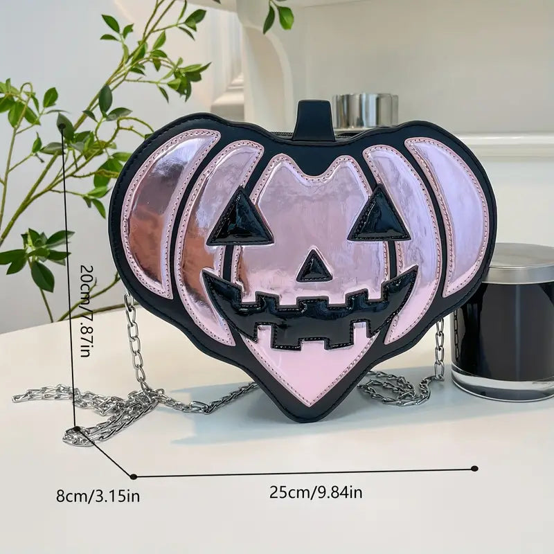 Heart Jack-O-Lantern Purse