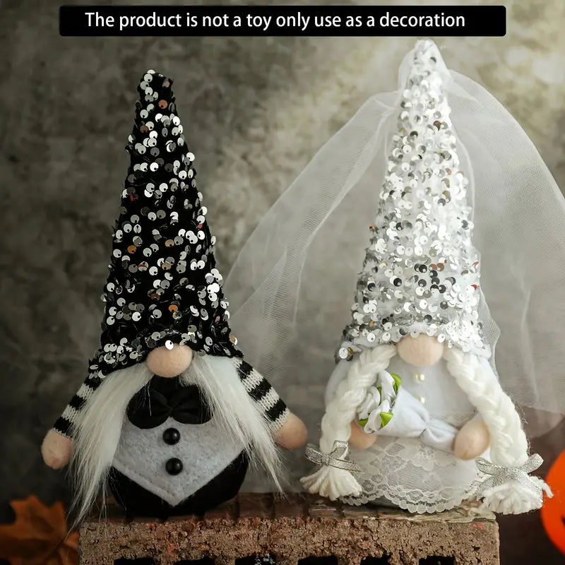 Sequin Wedding Gnome - 2 Options!