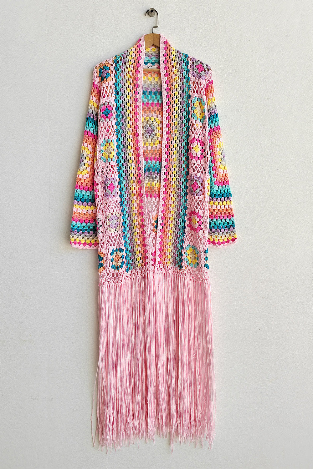 Fringe Tied Long Sleeve Cardigan - 5 Colors!