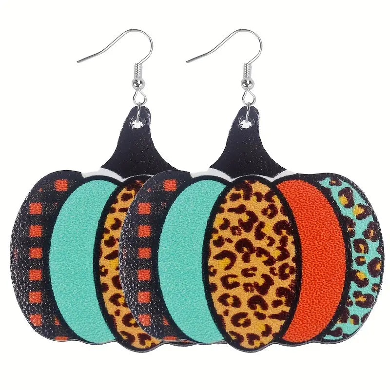 Pumpkin Pattern Earrings