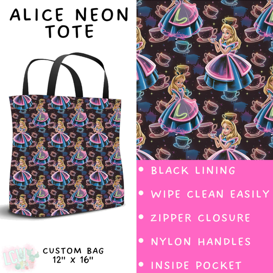 Neon Alice Tote - PREORDER Batch #487 - ETA Mid-April
