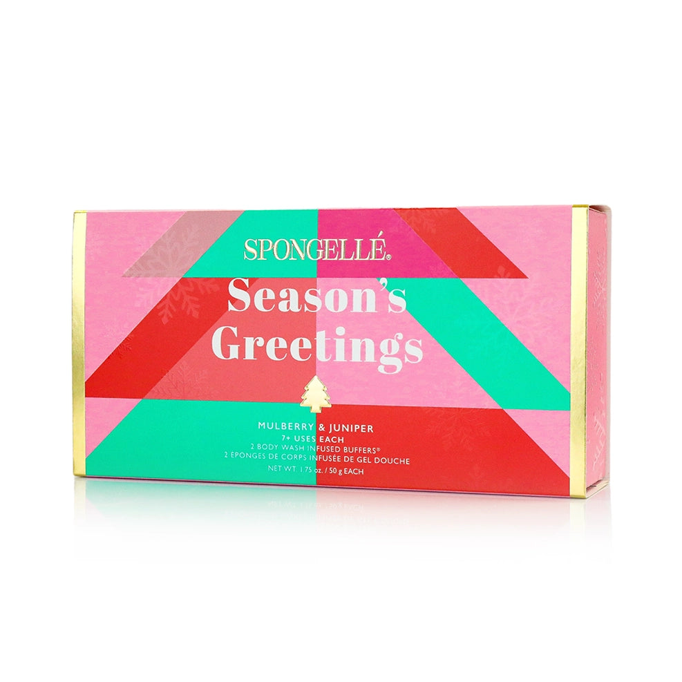 Season's Greetings Holiday Tree Spongelle Gift Set PREORDER