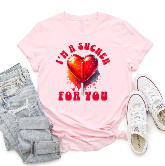 I’m a Sucker Graphic Tee - Comfort Color Blossom