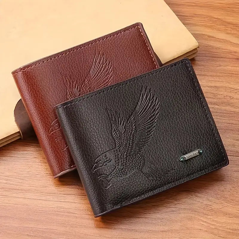 Black Eagle PU Leather Wallet