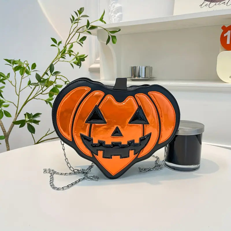 Heart Jack-O-Lantern Purse